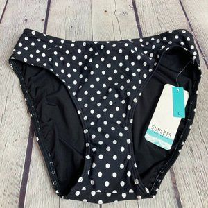 Sunset Black Dot Basic Bottom Panty